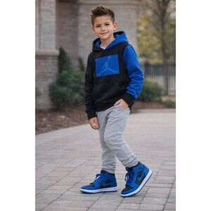 Nike Air Jordan 1 Retro High Dark Marina Blue Leather Shoes 5 Y Youth 575441-404